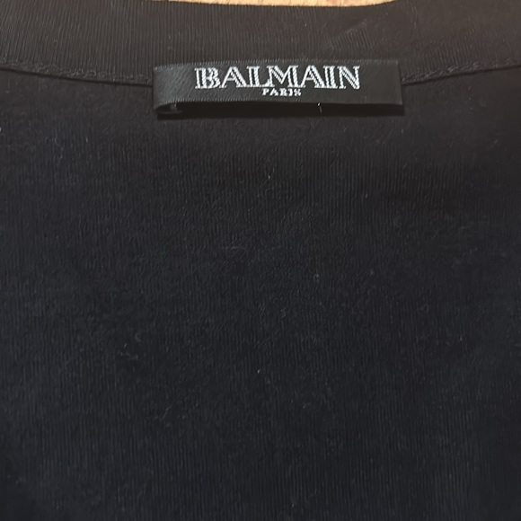 Balmain vneck short sleeve top - Picture 2 of 5
